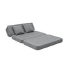 by KlipKlap 3 Fold Sofa XL Soft - grey - guest bed